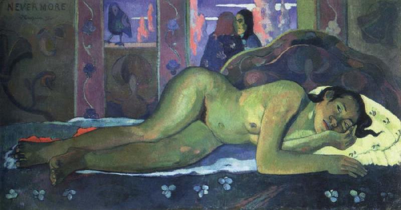 Paul Gauguin nevermore France oil painting art